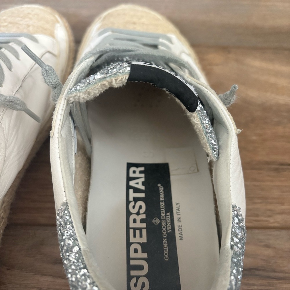 Golden Goose Glitter and Gray Star Sneakers - Picture 7 of 16